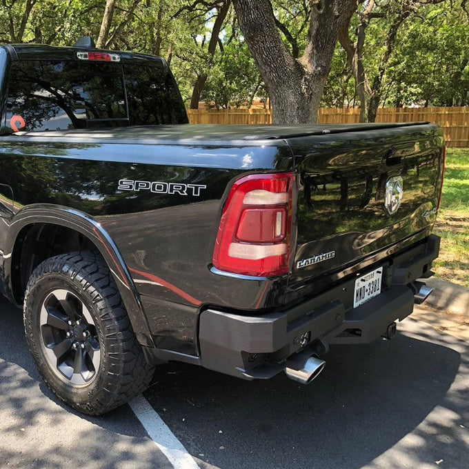 Octane Rear Bumper- No Parking Sensors<br>19-21 Ram 1500