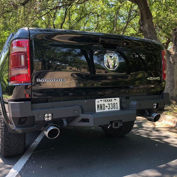 Octane Rear Bumper- No Parking Sensors<br>19-21 Ram 1500
