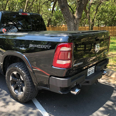 Octane Rear Bumper- With Parking Sensors<br>19-21 Ram 1500