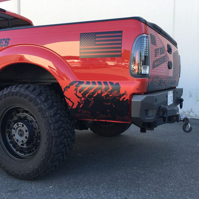 Octane Series Rear Bumper- No Parking Sensors<br>11-16 Ford F-250 F-350 Super Duty
