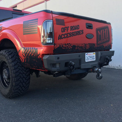 Octane Series Rear Bumper- No Parking Sensors<br>11-16 Ford F-250 F-350 Super Duty