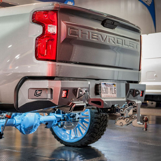 Octane Rear Bumper- No Parking Sensors<br>19-22 Chevy Silverado 1500