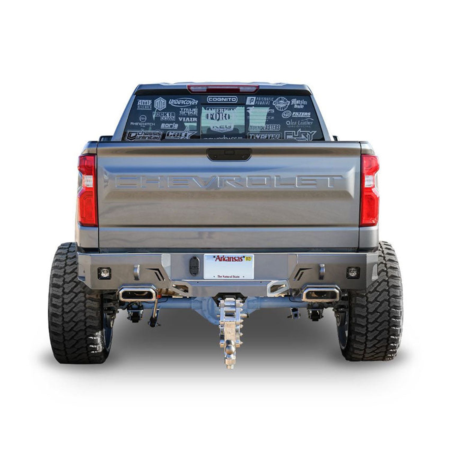 Octane Rear Bumper- With Parking Sensors<br>19-22 Chevy Silverado 1500