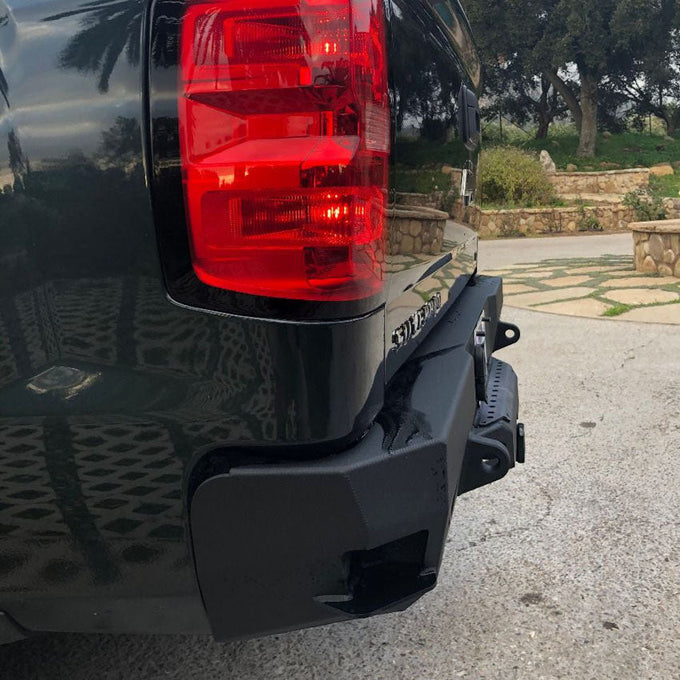 Octane Rear Bumper- No Parking Sensors<br>14-18 Chevy Silverado 1500