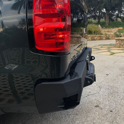 Octane Rear Bumper- No Parking Sensors<br>15-19 Chevy Silverado 2500 3500 HD
