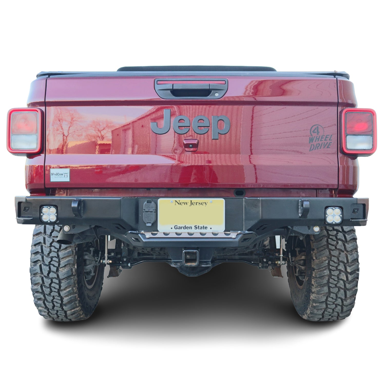 Octane Rear Bumper- With Parking Sensors<br>20-22 Jeep Gladiator