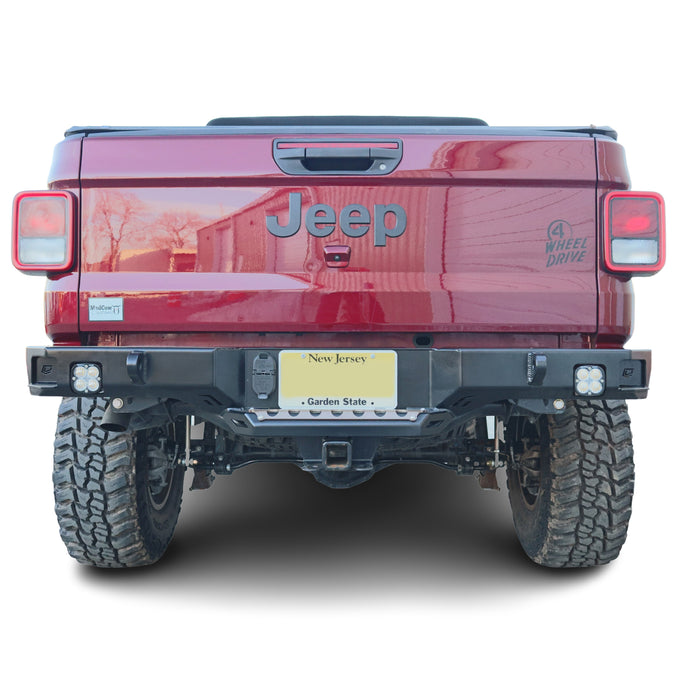Octane Rear Bumper- With Parking Sensors<br>20-22 Jeep Gladiator