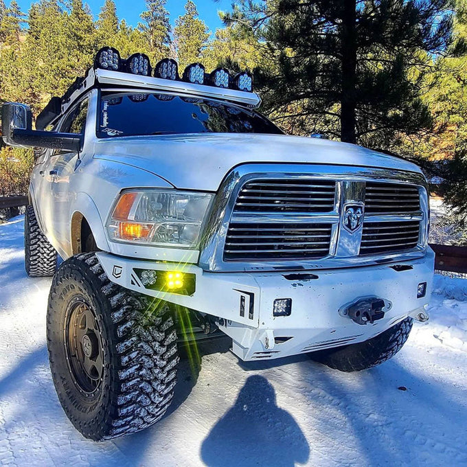 Octane Series Front Winch Bumper- With Parking Sensors<br>11-18 Ram 2500 3500