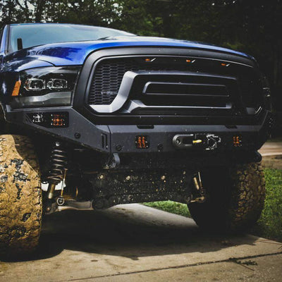Octane Series Front Winch Bumper- With Parking Sensors<br>11-18 Ram 1500