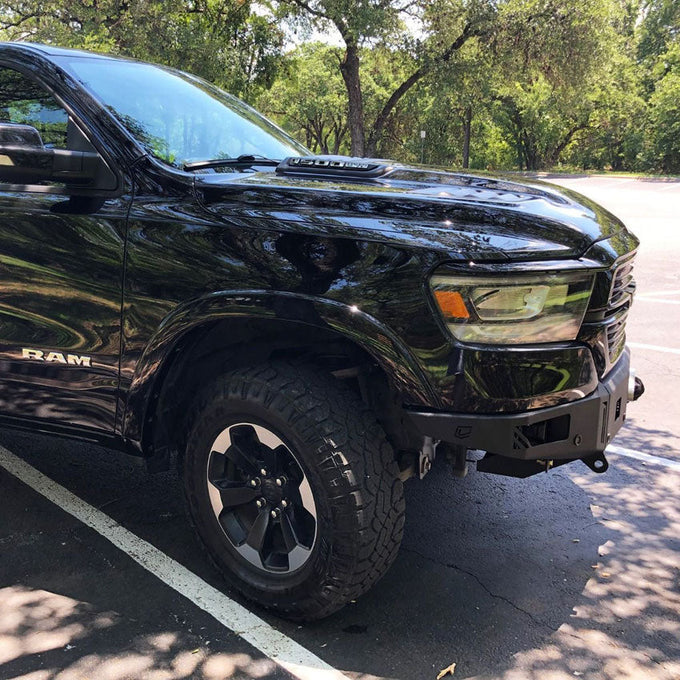 Octane Series Front Winch Bumper- With Parking Sensors<br>19-21 Ram 1500