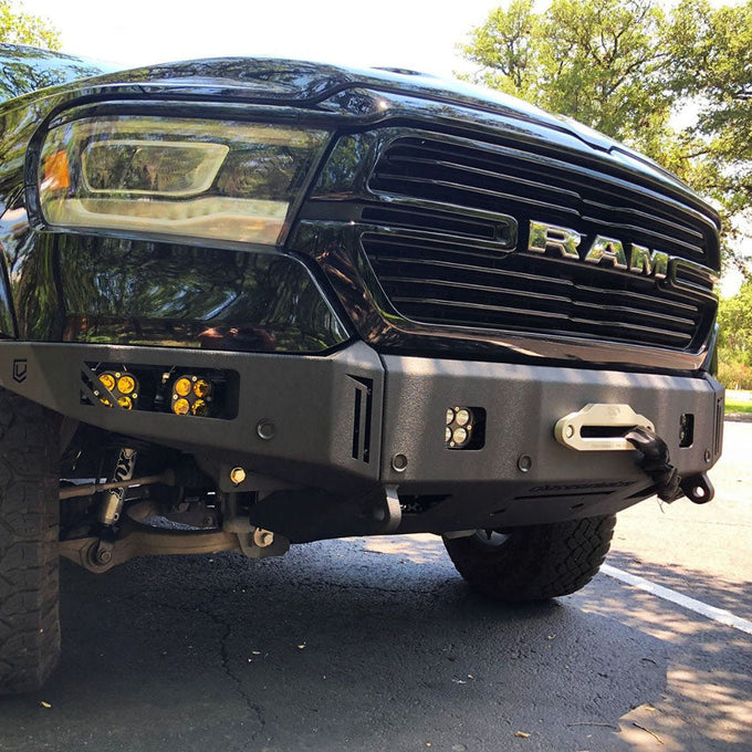 Octane Series Front Winch Bumper- With Parking Sensors<br>19-21 Ram 1500