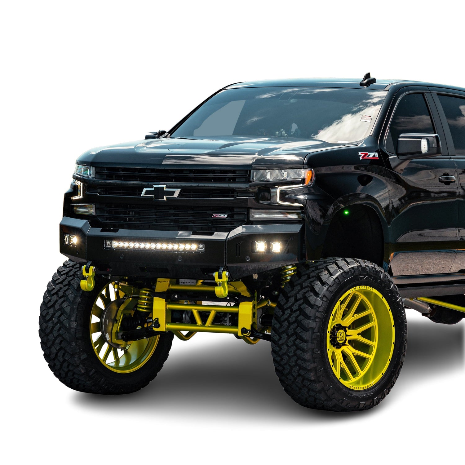 Octane Winch Bumper- With Parking Sensors<br>19-25 Chevy Silverado 1500