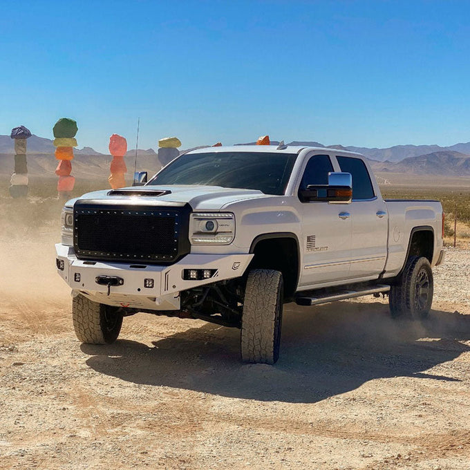 Octane Winch Bumper- No Parking Sensors<br>15-19 GMC 2500 3500 HD