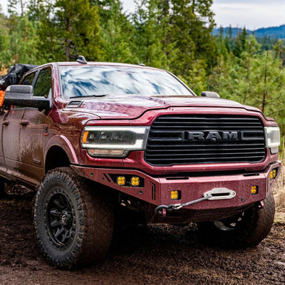 Octane Series Front Winch Bumper- No Parking Sensors<br>19-23 Ram 2500 3500