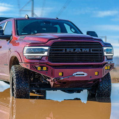 Octane Series Front Winch Bumper- With Parking Sensors<br>19-23 Ram 2500 3500