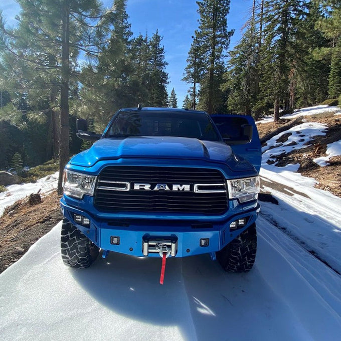 Octane Series Front Winch Bumper- With Parking Sensors<br>19-23 Ram 2500 3500