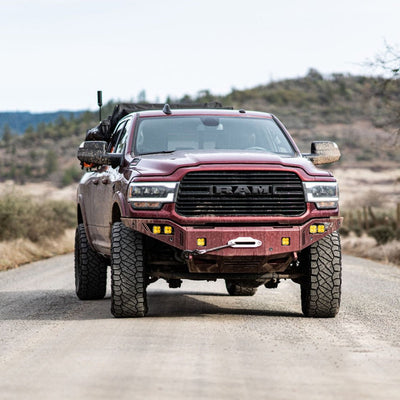 Octane Series Front Winch Bumper- With Parking Sensors<br>19-23 Ram 2500 3500