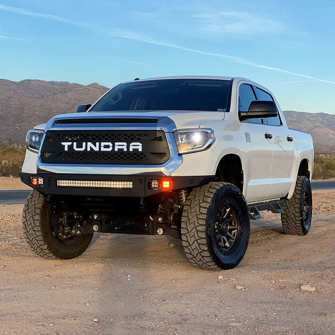 Octane Front Winch Bumper- With Parking Sensors<br>14-21 Toyota Tundra