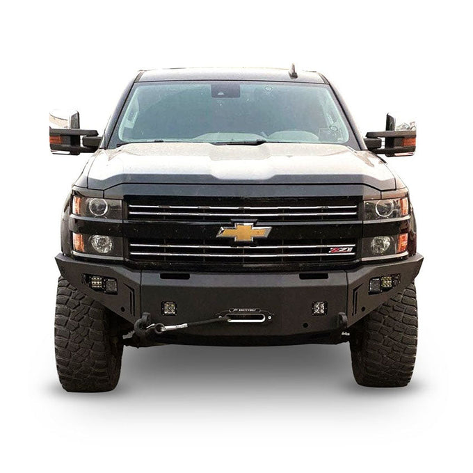 Octane Front Winch Bumper- No Parking Sensors<br>15-19 Chevy Silverado 2500 3500 HD