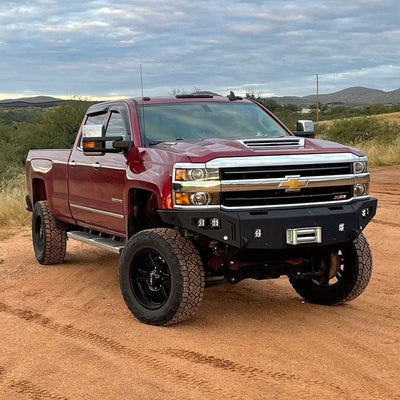 Octane Front Winch Bumper- No Parking Sensors<br>15-19 Chevy Silverado 2500 3500 HD