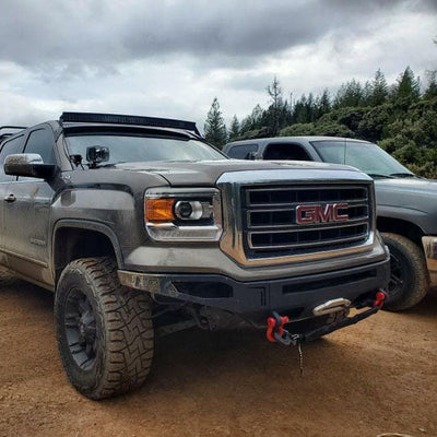 Octane Front Winch Bumper- No Parking Sensors<br>14-15 GMC Sierra 1500