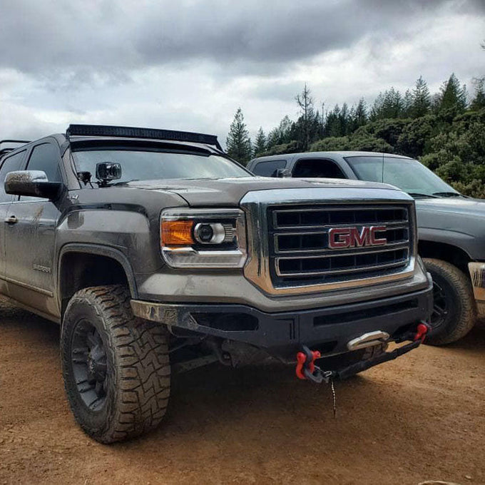 Octane Front Winch Bumper- No Parking Sensors<br>14-15 GMC Sierra 1500
