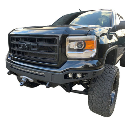 Octane Front Winch Bumper- With Parking Sensors<br>14-15 GMC Sierra 1500