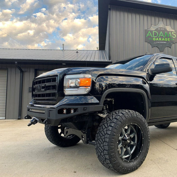 Octane Front Winch Bumper- With Parking Sensors<br>14-15 GMC Sierra 1500