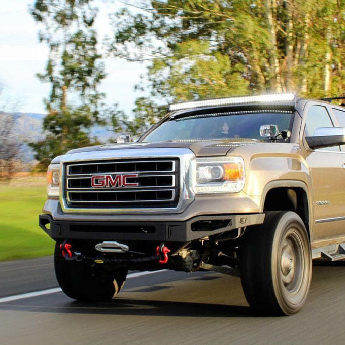 Octane Front Winch Bumper- With Parking Sensors<br>14-15 GMC Sierra 1500