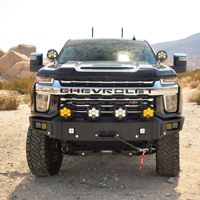 Octane Front Winch Bumper- No Parking Sensors<br>20-22 Chevy Silverado 2500 3500 HD