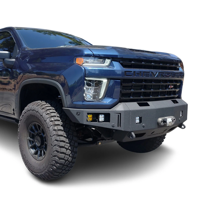 Octane Front Winch Bumper- With Parking Sensors<br>20-22 Chevy Silverado 2500 3500 HD