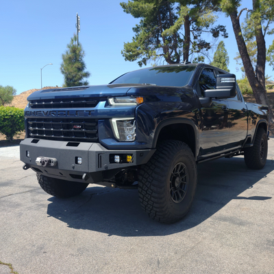 Octane Front Winch Bumper- With Parking Sensors<br>20-22 Chevy Silverado 2500 3500 HD
