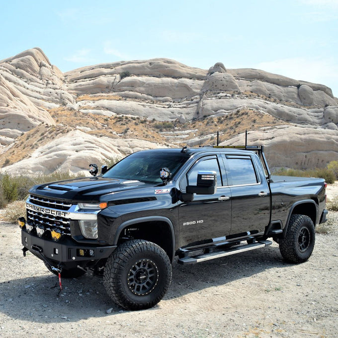 Octane Front Winch Bumper- With Parking Sensors<br>20-22 Chevy Silverado 2500 3500 HD