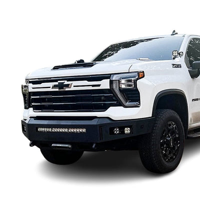 Octane Series Front Winch Bumper No Parking Sensors<br>24-25 Chevy Silverado 2500 3500 HD