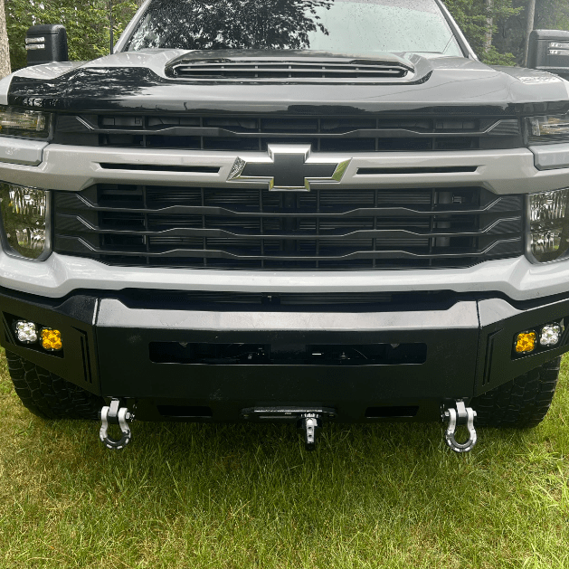 Octane Series Front Winch Bumper No Parking Sensors<br>24-25 Chevy Silverado 2500 3500 HD
