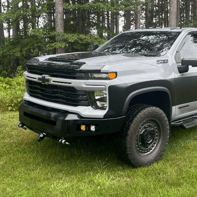 Octane Series Front Winch Bumper Yes Parking Sensors<br>24-25 Chevy Silverado 2500 3500 HD