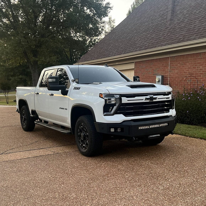 Octane Series Front Winch Bumper Yes Parking Sensors<br>24-25 Chevy Silverado 2500 3500 HD
