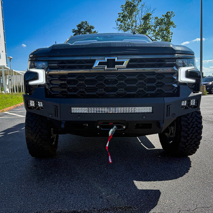 Octane Front Winch Bumper No Parking Sensors<br>23-25 Chevy Silverado 1500