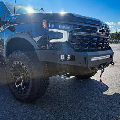 Octane Front Winch Bumper No Parking Sensors<br>23-25 Chevy Silverado 1500