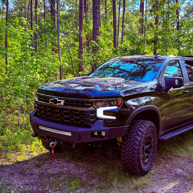 Octane Front Winch Bumper No Parking Sensors<br>23-25 Chevy Silverado 1500