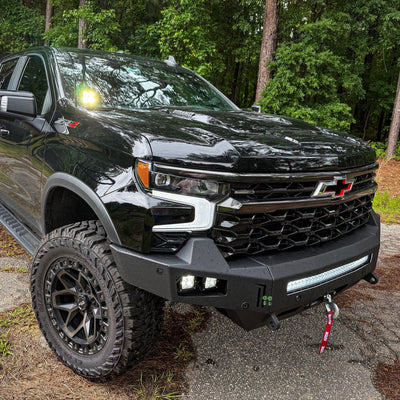 Octane Front Winch Bumper No Parking Sensors<br>23-25 Chevy Silverado 1500