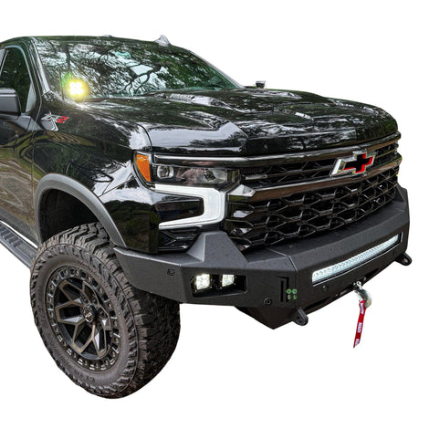 Octane Front Winch Bumper Yes Parking Sensors<br>23-25 Chevy Silverado 1500