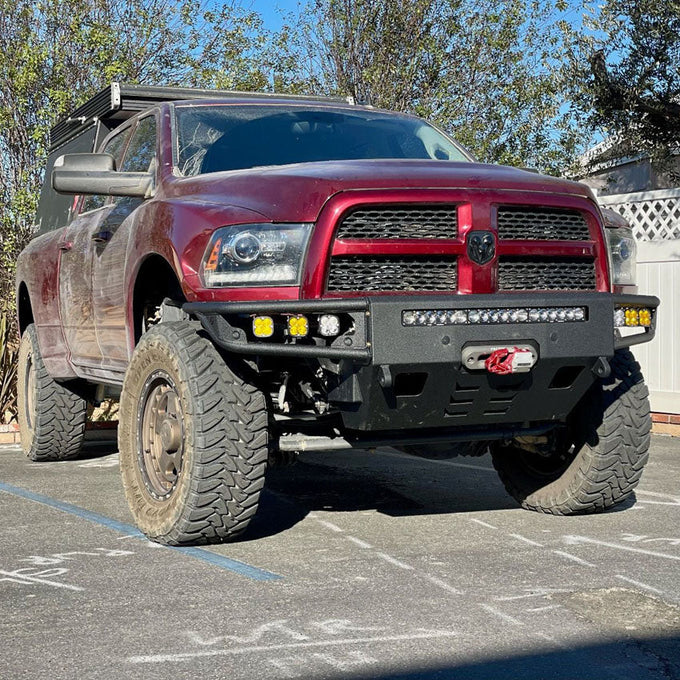 Diablo Front Winch Bumper- No Parking Sensors<br>11-18 Ram 2500 3500