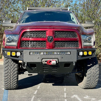 Diablo Front Winch Bumper- With Parking Sensors<br>11-18 Ram 2500 3500