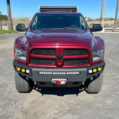 Diablo Front Winch Bumper- With Parking Sensors<br>11-18 Ram 2500 3500