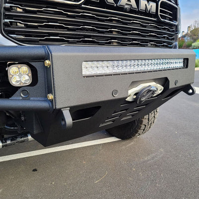 Diablo Front Winch Bumper- No Parking Sensors<br>19-23 Ram 2500 3500