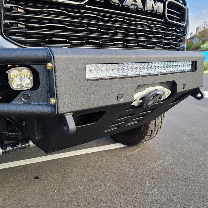 Diablo Front Winch Bumper- No Parking Sensors<br>19-23 Ram 2500 3500