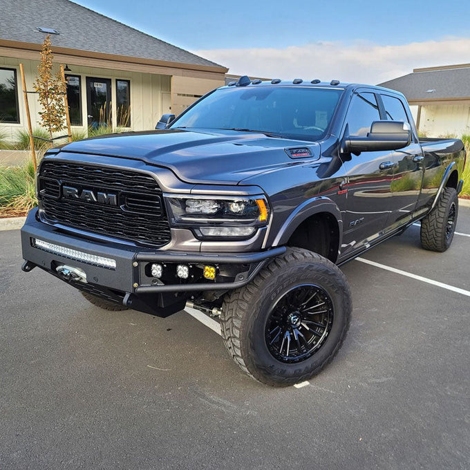 Diablo Front Winch Bumper- No Parking Sensors<br>19-23 Ram 2500 3500