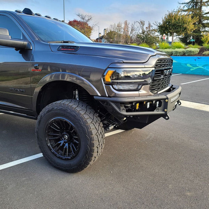 Diablo Front Winch Bumper- No Parking Sensors<br>19-23 Ram 2500 3500