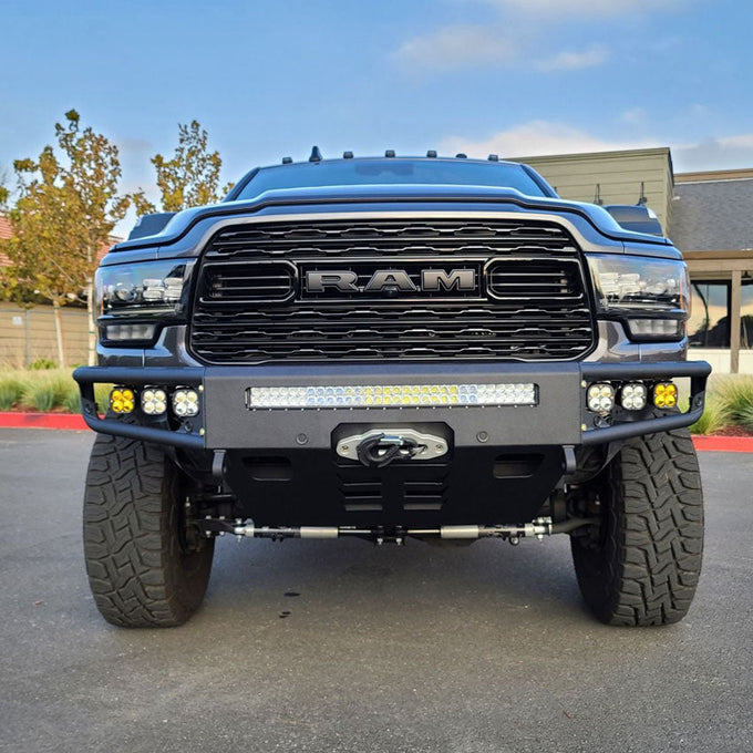 Diablo Front Winch Bumper- No Parking Sensors<br>19-23 Ram 2500 3500